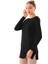 Kadın Viskon Full Likra Tunik-Siyah 4