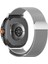 Samsung Galaxy Watch 8 Uyumlu 46 44 40MM Milanese Metal Hasır Mıknatıslı Kordon Paslanmaz Çelik 3