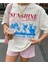 Yazlık Renkli Baskılı Oversize Pamuklu Bisiklet Yaka Kadın/erkek Unisex Tshirt 1