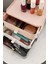 Renkli 3 Çekmeceli Çok Amaçlı Makyaj Organizeri, 3 Katlı, Gri-Pembe-Beyaz 4