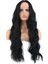 Uzun Su Dalgası Fiber Sentetik Peruk - Siyah 1
