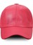 Unisex Hakiki Deri Pembe Cırt Cırtlı Şapka – Ayarlanabilir Spor & Şık Tasarım (57-59 cm ) Arkadan ayarlanabilir 1
