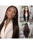 Kumral Ekstra Uzun Fiber Sentetik Düz Tül Peruk 1