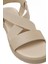 25S-275 5fx Bej Kadın Düz Sandalet 7