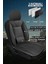 Renault Fluence Stone Deri Siyah Oto Koltuk Kılıfı - Üniversal 5 Koltuk Tam Set 2