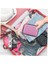 Pembe Mini Seyahat Organizer, Aksesuar ve Kablo Çantası 3
