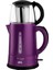 Mor Renkli Cam Demlikli Elektrikli Çay Makinesi, Şık ve Pratik Kullanım Sağlar 4