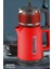Kırmızı 2200W Cam Demlikli Elektrikli Çay ve Su Isıtıcı 1