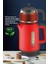 Kırmızı 2200W Cam Demlikli Elektrikli Çay ve Su Isıtıcı 2