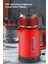 Kırmızı 2200W Cam Demlikli Elektrikli Çay ve Su Isıtıcı 5