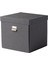 Koyu Gri Kapaklı Kutu, 32X31X30 Cm, Şık ve Kullanışlı Depolama Çözümü 1
