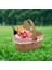 Rattan Oval Piknik Sepeti, Kahverengi, Şık ve Hafif Taşıma Kolaylığıyla 3