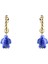 Altın - Mavi Küpe Lola Turtle Earrings 1