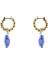 Altın - Mavi Küpe Lola Turtle Earrings 2