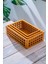 Bej 3'lü Bambu Dikdörtgen Organizer Kutu, Şık ve Kullanışlı Depolama Çözümü 3