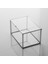 Şeffaf Cam Kapaklı Takı Kutusu, Organizer, Nişan, Gri, 15X10X8CM 2
