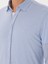 Erkek Açık Mavi Slim Fit Pamuk Karışımlı Alttan Biritli Fitilli Gömlek 50304495-VR003 7
