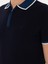 Erkek Lacivert Slim Fit Fermuarlı Polo Yaka Triko T-Shirt 50306425-VR033 7