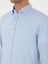 Erkek Mavi Regular Fit %100 Keten Gömlek 50303617-VR036 7