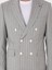 Erkek Açık Gri Slim Fit %100 Yün Çizgili Kruvaze Takım Elbise 50306346-VR001 7