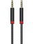 AU-707 Örgü Tasarımlı Aux Audio Kablo 3.5mm 1m 1
