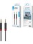 AU-707 Örgü Tasarımlı Aux Audio Kablo 3.5mm 1m 4