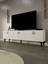 Line Tv Ünitesi 150 cm Üç Kapaklı Mdf Kapak Raflı Ayaklı Tv Sehpası 1