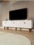 Bohem Tv Ünitesi 150 cm Üç Kapaklı Mdf Kapak Raflı Ayaklı Tv Sehpası 2