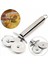 Çift Başlıklı Metal Pizza Kesici ve Hamur Ruleti, Renkli, Dayanıklı, Pratik Kullanım 3