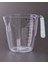Şeffaf 1000 ml Ölçü ve Hamur Kabı, Silikon Sapli, Pratik ve Kullanışlı 1