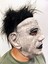 Siyah Saçlı Michael Myers Lateks Yüze Tam Yapışan Et Maske Korku Maskesi 2