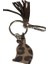 Mini Kedi , Leopar Hakiki Deri , Kahverengi Deri Püsküllü Mini Anahtarlık , Çanta Süsü ,bag Charm 4