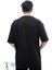 Bol Kesim Kuru Kafa Desenli Unisex T-Shirt Tişört Over Size T-Shirt Siyah 4