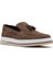 Erkek Vizon Süet Deri Casual Loafer 25SFD680410 6