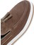 Erkek Vizon Süet Deri Casual Loafer 25SFD680410 10