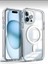 iPhone 14 Pro Uyumlu Kılıf Gerçek Magsafe Kablosuz Şarj Destekli Orta Sert Şeffaf Darbe Emici Kılıf 2