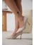 Zelena Premium Kadın Mat Bej Stiletto 5