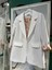 Mıssesse Astarlı Blazer Ceket 6002 - Beyaz - Xl 1