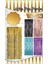 Arka Fon Perde Kalp Gold 1