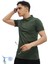 Erkek Slim Fit Dar Kesim Pamuklu Yumuşak Doku Nefes Alan Kumaş Kıvrılmaz Yaka Haki Polo Yaka Tişört Haki 2