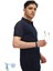 Erkek Slim Fit Dar Kesim Pamuklu Yumuşak Doku Nefes Alan Kumaş Kıvrılmaz Yaka Haki Polo Yaka Tişört Lacivert 2