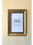 A4 Boyutunda (21X30) 2mm Mat Camlı Eskitme Altın Rengi Çerçeve 1