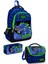 Coral High Kids Siyah Saks Ejderha Desenli 3’lü Okul Çanta Seti SET0123485 1