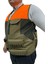 Turuncu Omuzlu Haki Avcı Yeleği - 30 Fişek Kapasiteli - 12 Kalibre 3