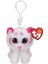 Pink / White Clip Peluş 1