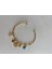 Çiçek ve Yonca Figürlü Zirkon Taş Charm Renkli Ayarlanabilir Açık Gold Bileklik 3