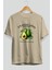 Avocado Avokado Ön Baskılı Oversize T-Shirt Erkek Kadın Pamuk Bisiklet Yaka Tişort 2