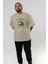 Avocado Avokado Ön Baskılı Oversize T-Shirt Erkek Kadın Pamuk Bisiklet Yaka Tişort 5