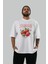 Strawberry Ön Baskılı Oversize T-Shirt Erkek Kadın Pamuk Bisiklet Yaka Tişort 6