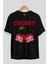 Cherry Cherries 10 Ön Baskılı Oversize T-Shirt Erkek Kadın Pamuk Bisiklet Yaka Tişort 2